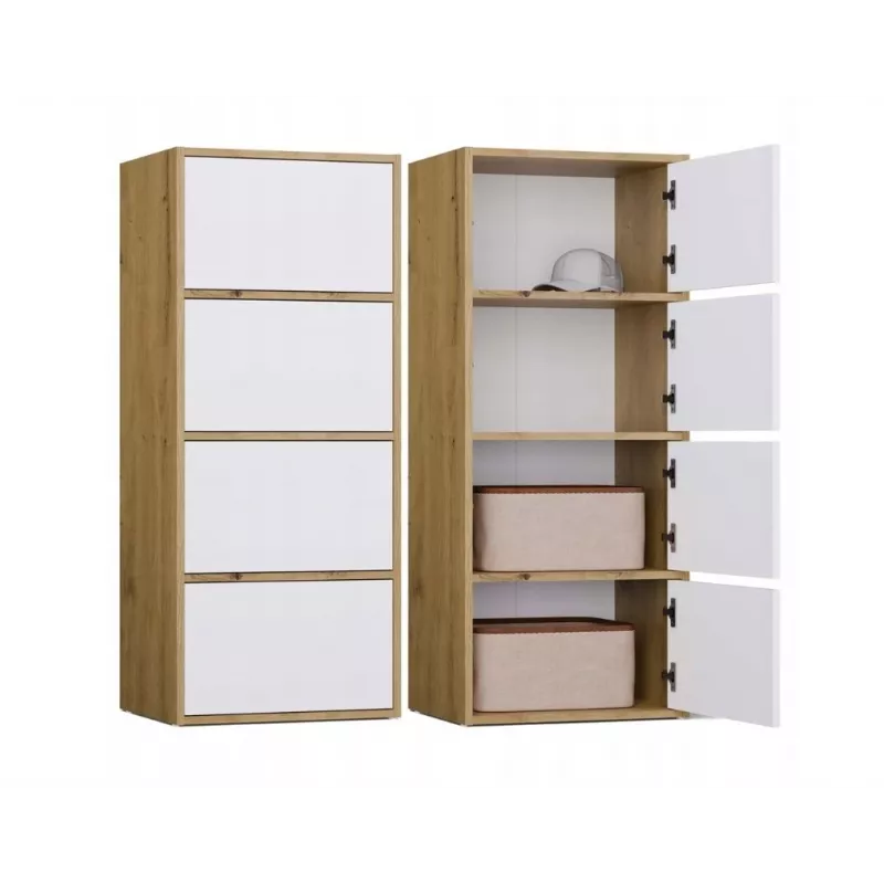ALMA commode artisan eiken/wit