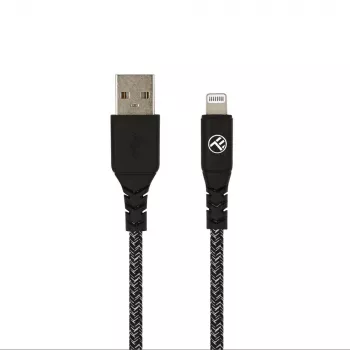 USB naar Lightning datakabel Tellur TLL155481 2,4 A 1 m nylon zwart