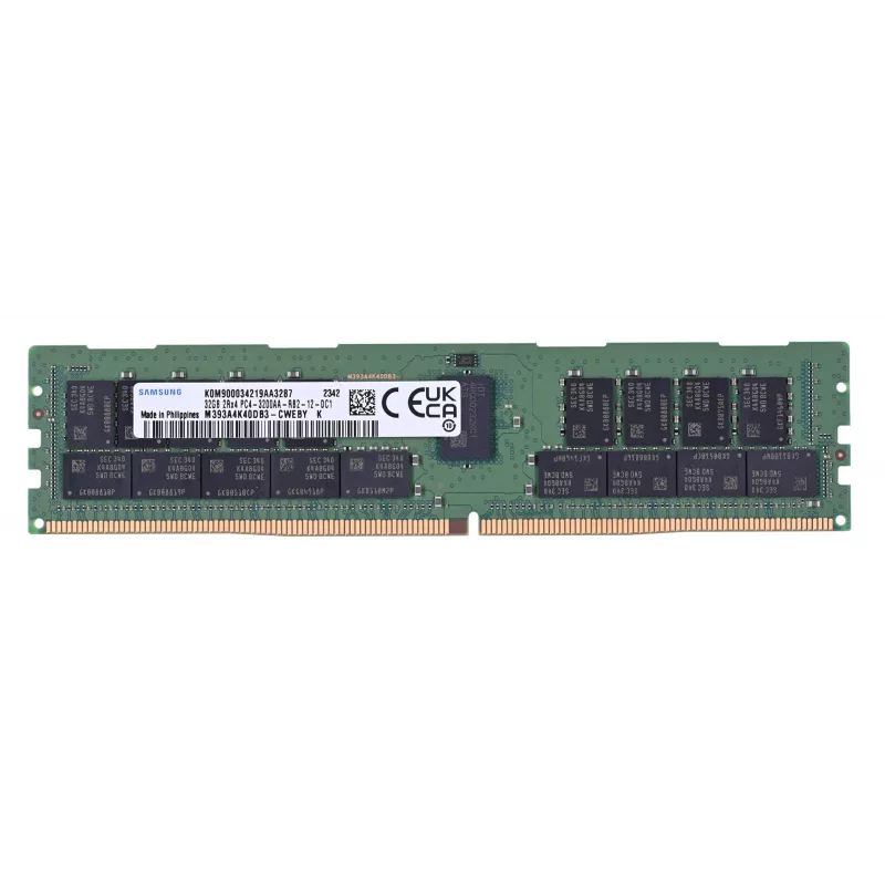 Samsung - DDR4 - module - 32GB - DIMM 288-PIN - 3200 MHz / PC4-25600 registered - ECC (M393A4K40DB3-CWE)