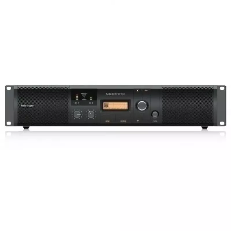 Behringer NX1000D audioversterker performance/podium zwart