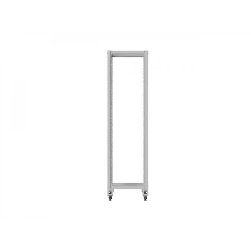 19 inch open rack LANBERG 42U, diepte 800 mm, breedte 600 mm, grijs