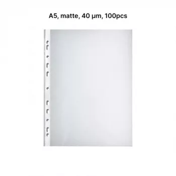 AD Class PUNCHED POCKET Orange Peel A5 40 micr., zak met 100 stuks