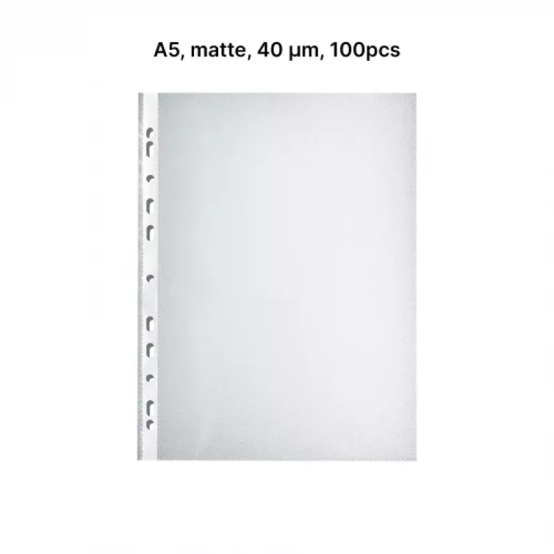 AD Class PUNCHED POCKET Orange Peel A5 40 micr., zak met 100 stuks