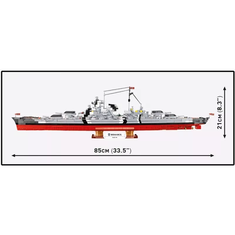 Bouwpakket Cobi slagschip Bismarck model met 3204 onderdelen - Cobi CO BI-4860