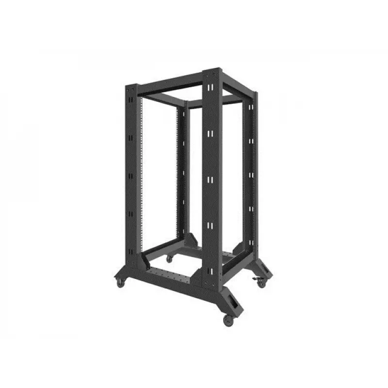 Vrijstaand rack LANBERG OR01-6822-B 22U, 600 mm B x 800 mm D, zwart, 600 kg draagvermogen