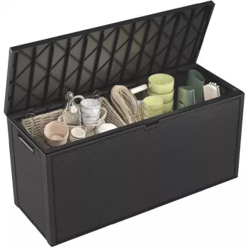 Outdoor opbergbox Keter 249722 270 L, weerbestendig, grafiet, rechthoekig 1180×440×580 mm