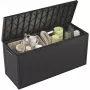 Outdoor opbergbox Keter 249722 270 L, weerbestendig, grafiet, rechthoekig 1180×440×580 mm