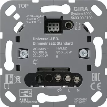 GIRA 540000 540000 S3000 Uni-LED-dimmodule Standaard (540000)