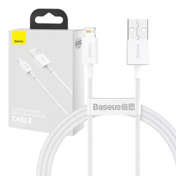 Baseus CALYS-A02 mobiele-telefoonkabel wit 1 m USB A Lightning