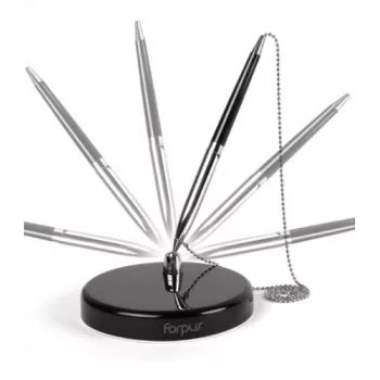 Tafelpen Forpus 0,7 mm, zwart, met ketting 1207-009