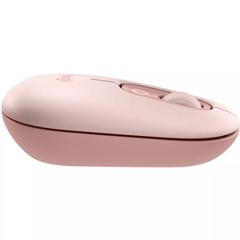 Logitech POP Icon Combo - toetsenbord-muisset - draadloos - Bluetooth LE - QWERTY - US International - rosé, off-white (920-013142)