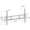 TV-beugel TB-751E voor televisie tot 80 inch 35kg max VESA 600x400