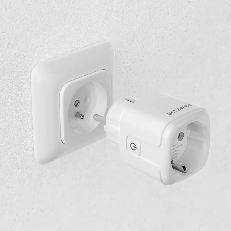 Slimme stekker BlitzWolf BW-SHP15 ZigBee 3680W — inbouw WLAN-/ZigBee-compatibele stekker