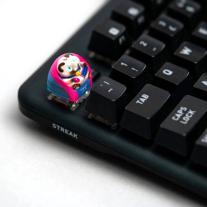 Keycap-set Triton Fnatic Artisan Loeya — blauw