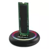 M.2 SSD-dockingstation QOLTEC 52275 voor SATA- en NVMe-schijven, USB-aansluiting