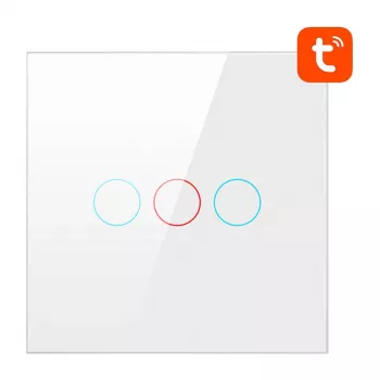 Slimme lichtschakelaar Avatto TS02-EU-W3 WiFi 3-weg — wandgemonteerde wifischakelaar voor meervoudige bediening