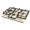 Gorenje GW6D42CLI kookplaat beige inbouw 60 cm gas 4 zone(n)