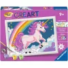 Schilderen-op-nummer-set Ravensburger CreArt roze eenhoorn schilderen