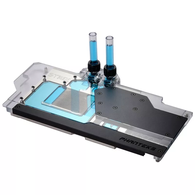 Phanteks Glacier G6000 Strix GPU-waterblok met backplate, ASUS RX 6800/6900 Strix/TUF, zwart