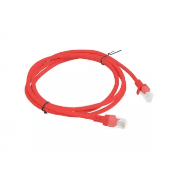 Netwerk-patchkabel LANBERG Cat.5e UTP 1,5 m, rood, CCA-ader, 26 AWG, 100 MHz