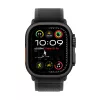 APPLE Watch Ultra 2 GPS + Cellular 49 mm behuizing van zwart titanium met zwarte Trail Loop – M/L