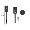 Beper P207ILO101 zonne-energie tuinlamp met grondpen, 12 led vlameffect, IP44, zwart