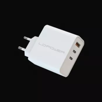 Indoor oplader LC-Power LC-GAN-65 universele AC snellader wit