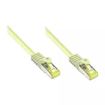 RJ45-patchkabel met Cat.7-ruwkabel en knikbescherming (RNS®), S/FTP, PiMF, halogeenvrij, 600MHz, OFC, grijs, 1,5m, Good Connections® (8070R-015)
