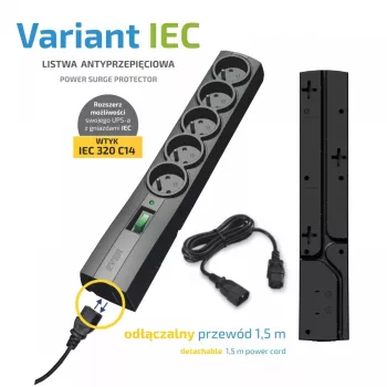 Stekkerdoos EVER Variant 5 stopcontacten 1,5 m kabel