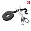 LABEL THE CABLE LTC PRO Roll Strap, dubbelzijdige klittenbandrol, 25 m zwart