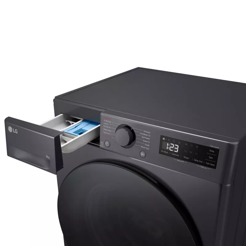 Wasmachine LG F2WR508S2M — frontlader, 8 kg, 1200 t/min, A…