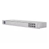 Managed L2-netwerkswitch UBIQUITI USW-Aggregation — 8 SFP+-slots, 10G-ondersteuning, ventilatorloos, 1U-rack, zilver
