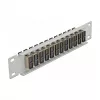 Glasvezel-patchpaneel DeLOCK 10 inch 12 poort SC Duplex beige 1HE grijs