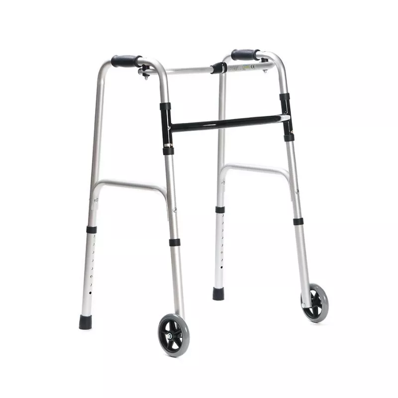 Rollator MDH PPC014 met wielen en in hoogte verstelbaar, lichtgewicht mobiliteitshulpmiddel