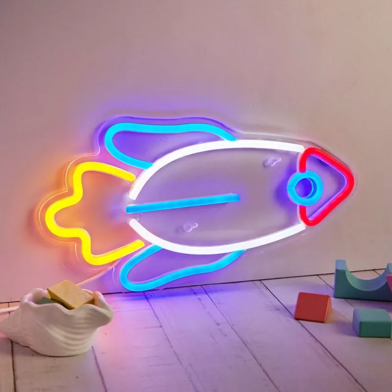 LED-neonlicht MANTA SNL91MT Style RAKETA – decoratief LED-neonpaneel, model SNL91MT