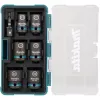 Makita E-16592 slagschroevendraaier-dopsleutel dopsleutelset zwart, turquoise