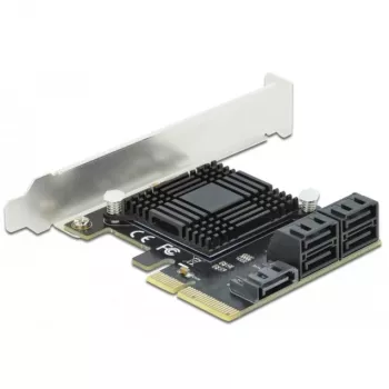 SATA PCI Express x4 kaart DeLOCK 5 poort low profile formfactor