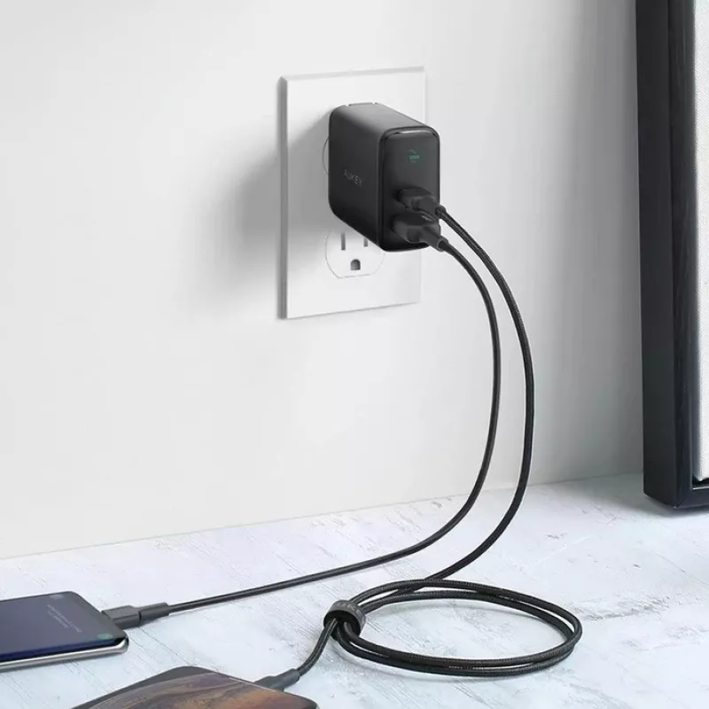 Wandlader 2xUSB Power Delivery (1xUSB A+1xUSB C) 5.4A 30W Dynamic Detect PA-D1