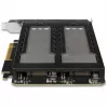 Mobiel opslagrack RAIDSONIC ToughArmor MB842MP-B — 2 verwisselbare bays voor M.2 NVMe, PCIe 4.0 x16
