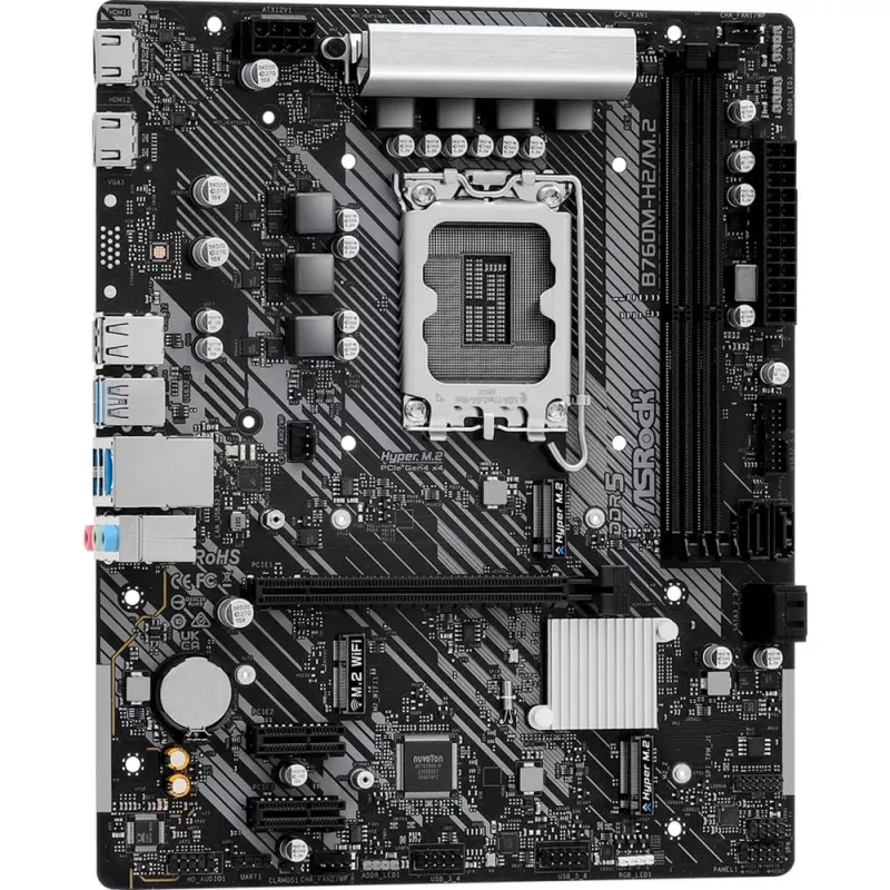 ASRock B760M-H2/M.2 DDR5 LGA1700 Micro-ATX moederbord
