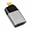 LogiLink USB 3.2 Gen2 Type-C-adapter C/M naar HDMI-A USB-C 4K PD aluminium zwart/grijs