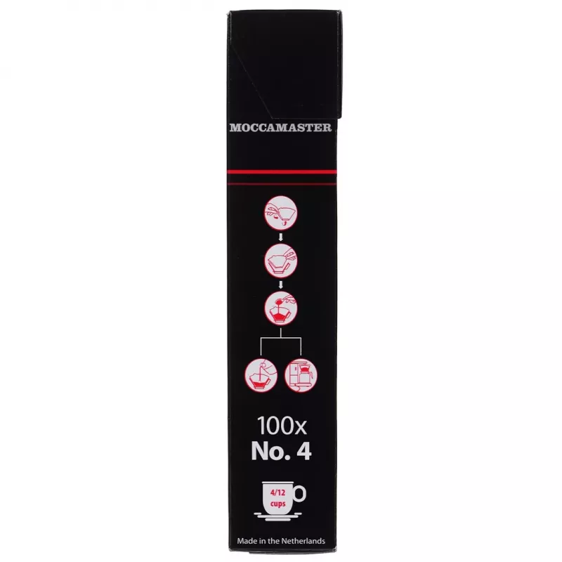 Koffiefilter MOCCAMASTER 85022 — papieren filter, wit, 100-pack