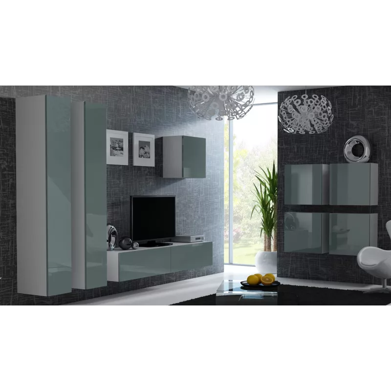 Cama Square kast VIGO 50/50/30 wit/grijs glanzend