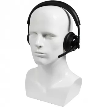 Draadloze headset Plusonic W320 Dual DECT stereo — draadloze DECT-stereoheadset, dual-basis-ondersteuning