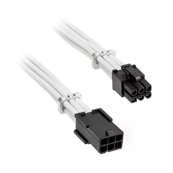 BITFENIX Alchemy PCIe 6-Pin verlengkabel 45 cm gesleeved wit