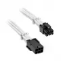 BITFENIX Alchemy PCIe 6-Pin verlengkabel 45 cm gesleeved wit