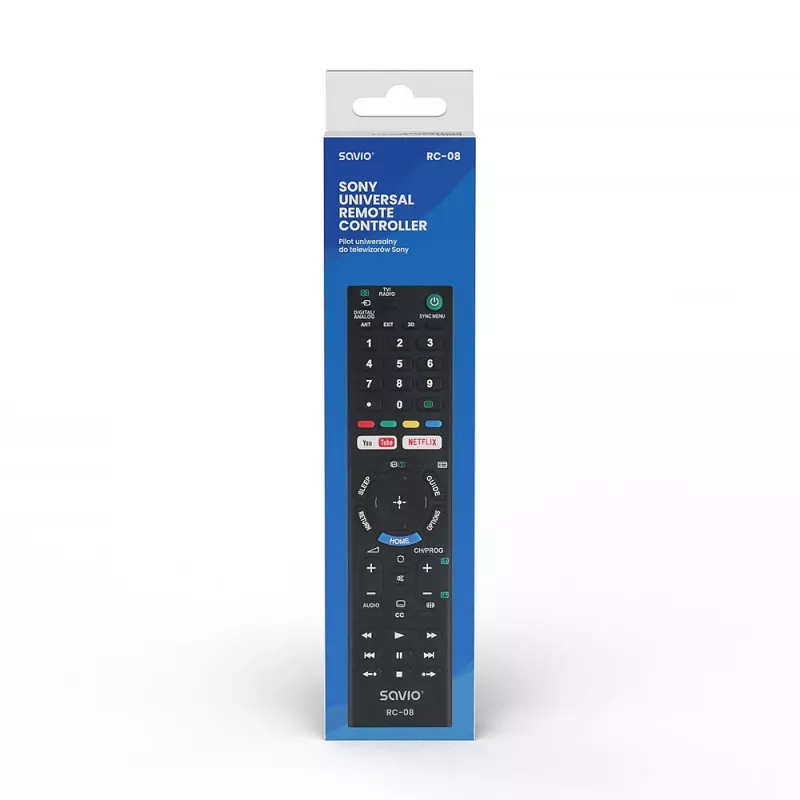 Savio RC-08 afstandsbediening tv drukknoppen