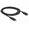 USB-kabel DeLOCK 85534 USB 3.2 Gen 1 1,5 m USB-C zwart