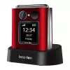 Flip-telefoon Beafon Fold 10 Silver Line rood-zilver dual-sim