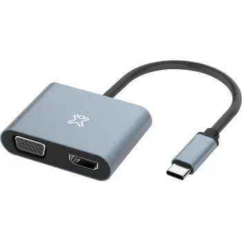 XtremeMac Type-C naar HDMI & VGA adapter - adapter - digitaal/data (XWH-ACVH-13)